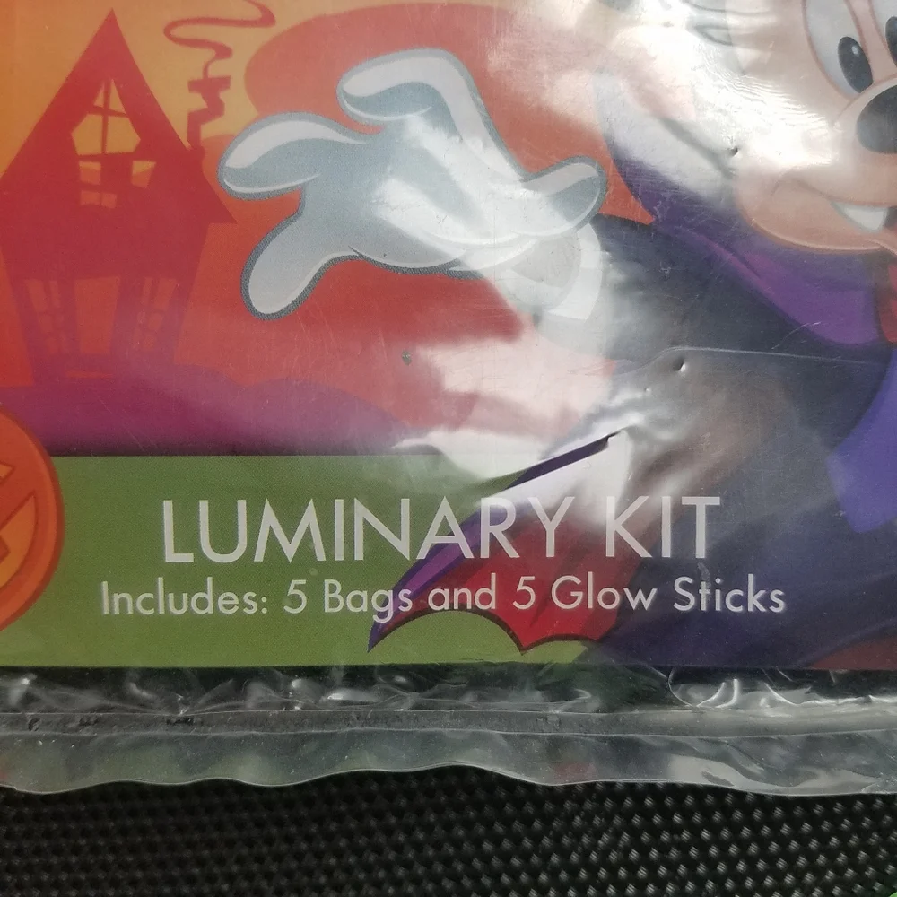 Disney Mickey Mouse Luminary Bag Kit Halloween Party Decorations Glow Minnie